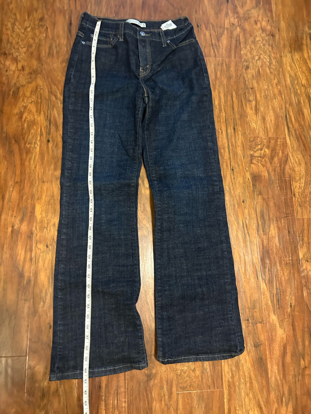 Levi's Perfectly Slimming Women's Dark Blue Bootcut 512 Jeans - Picture 12 of 12